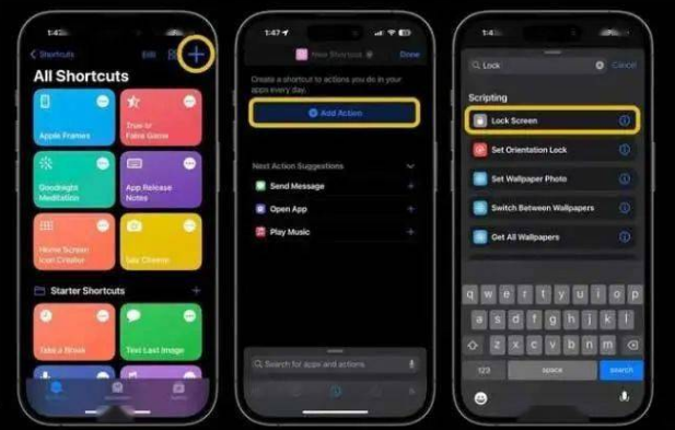 娄底苹果14锁屏维修店分享iPhone14升级iOS16.4后如何创建锁屏快捷方式 